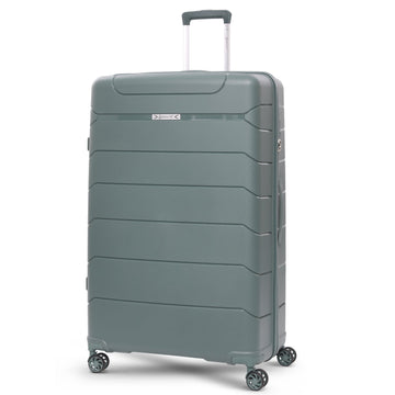 Aerolite XL 32in (144L) Lightweight Polypropylene Hard Shell Suitcase, Extra Large Check-In Luggage with 4 Spinner Wheels, TSA Lock, Waterproof Pocket - Green